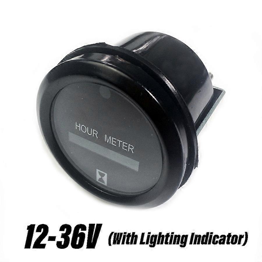1PC Round Mechanical Hourglass DC 12 36V Hour Meter Timer Auto Car Boat Generator Diesel Gasolin Gasoline Engine LY-748~31198