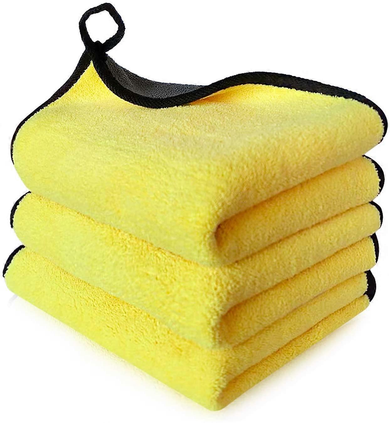 3 Extra Thick car Cleaning Rags - Super Absorbent Microfiber Towels