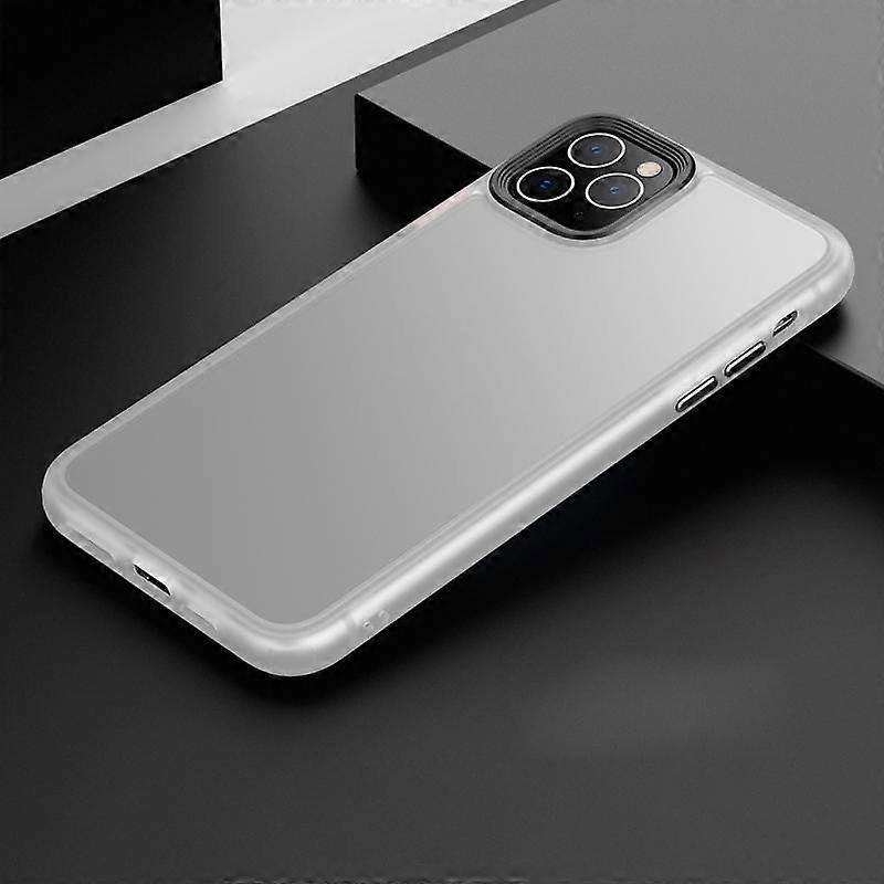For iPhone 11 Frosted Back Shockproof Phone Case (Red)