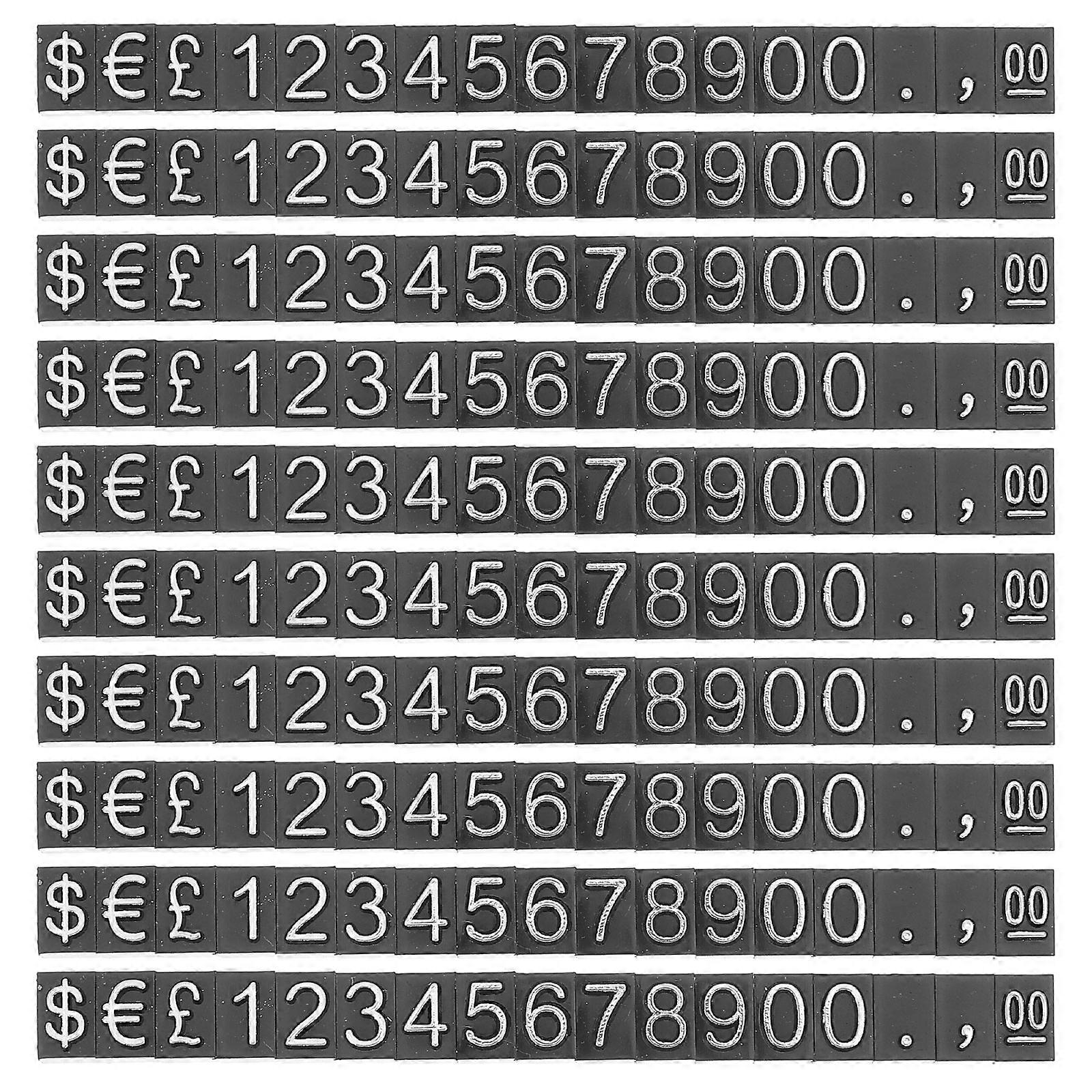 10pcs Price Label Display Sign Number Display Price Tags Shop Price Display Tags