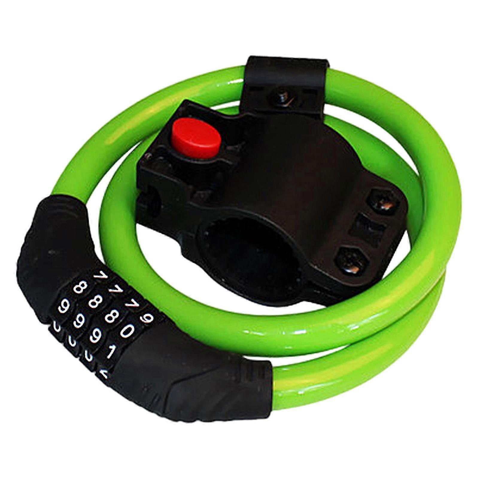 Universal Bicycle Lock High Safety Performance Mountain Bike Password Lock Four-digit Combination Steel Cable Code Cycling Lock Riding Equipm