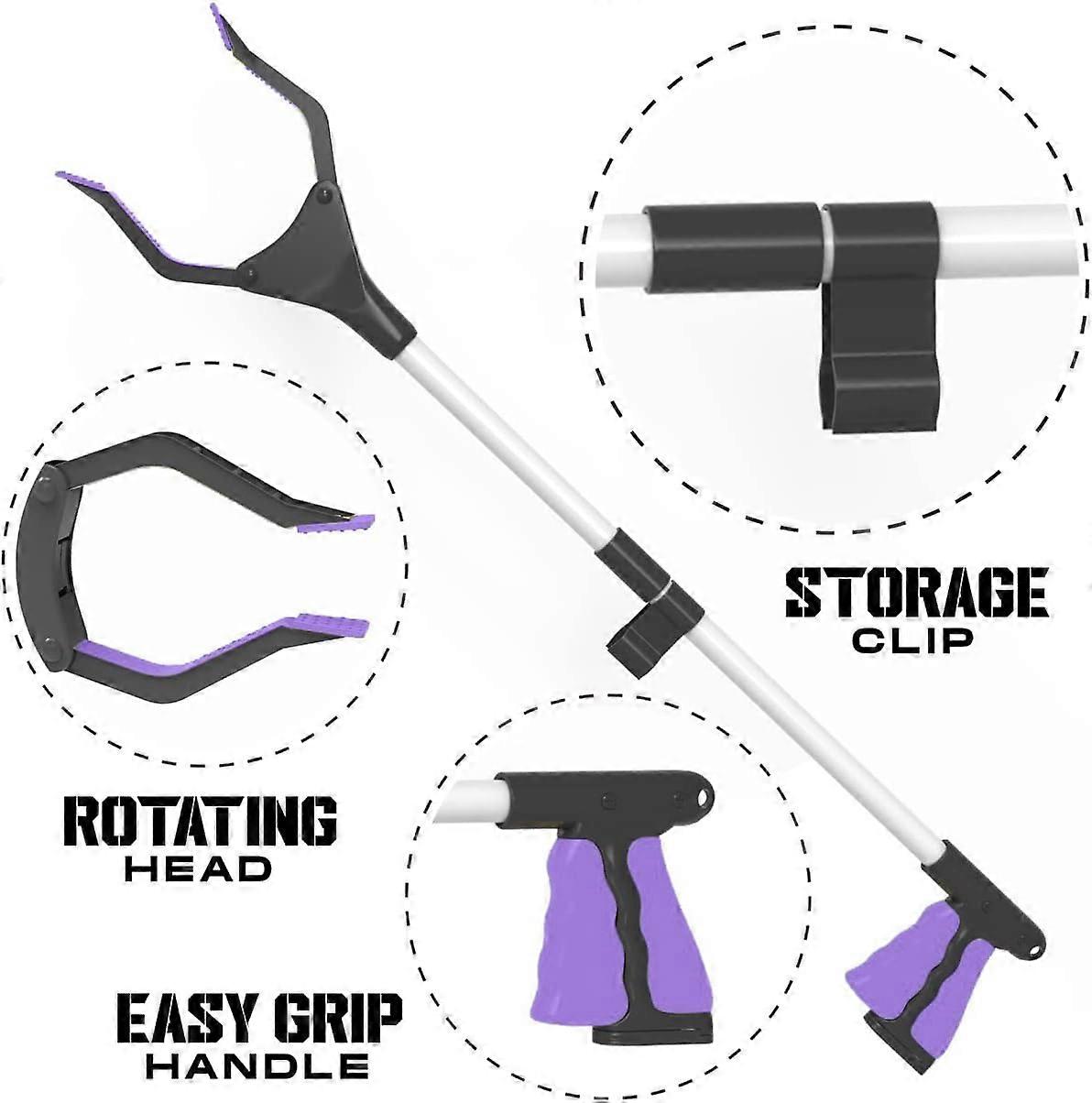 81cm Garbage Picker with Magnetic Handle Foldable Garbage Picker Garbage Picker Garden Arm Extender for Disabled