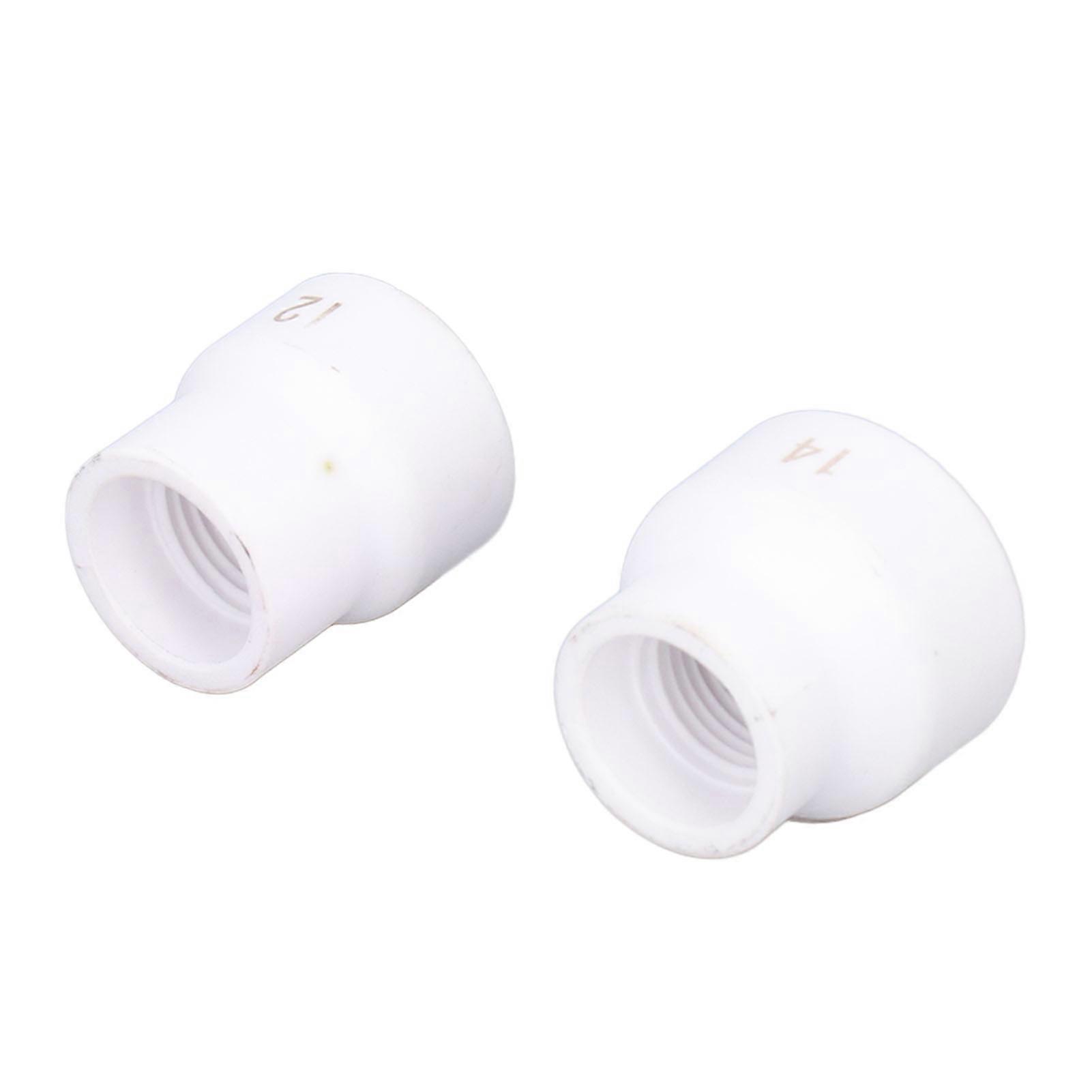 TIG Welding Cup 12#/14# Ceramic Nozzle Accessory Set Kit for WP9/17/18/20/25/26 (2pcs)