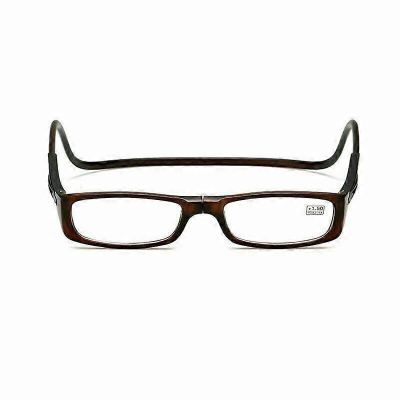 UV100-400 Hanging Magnetic Reading Eyes Glasses Front Snap Click Connect Neck