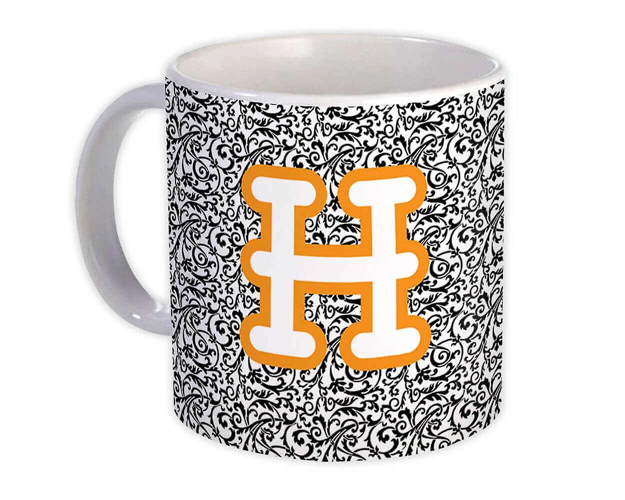 Hediye Kupa: Monogram Harf H Alfabesi