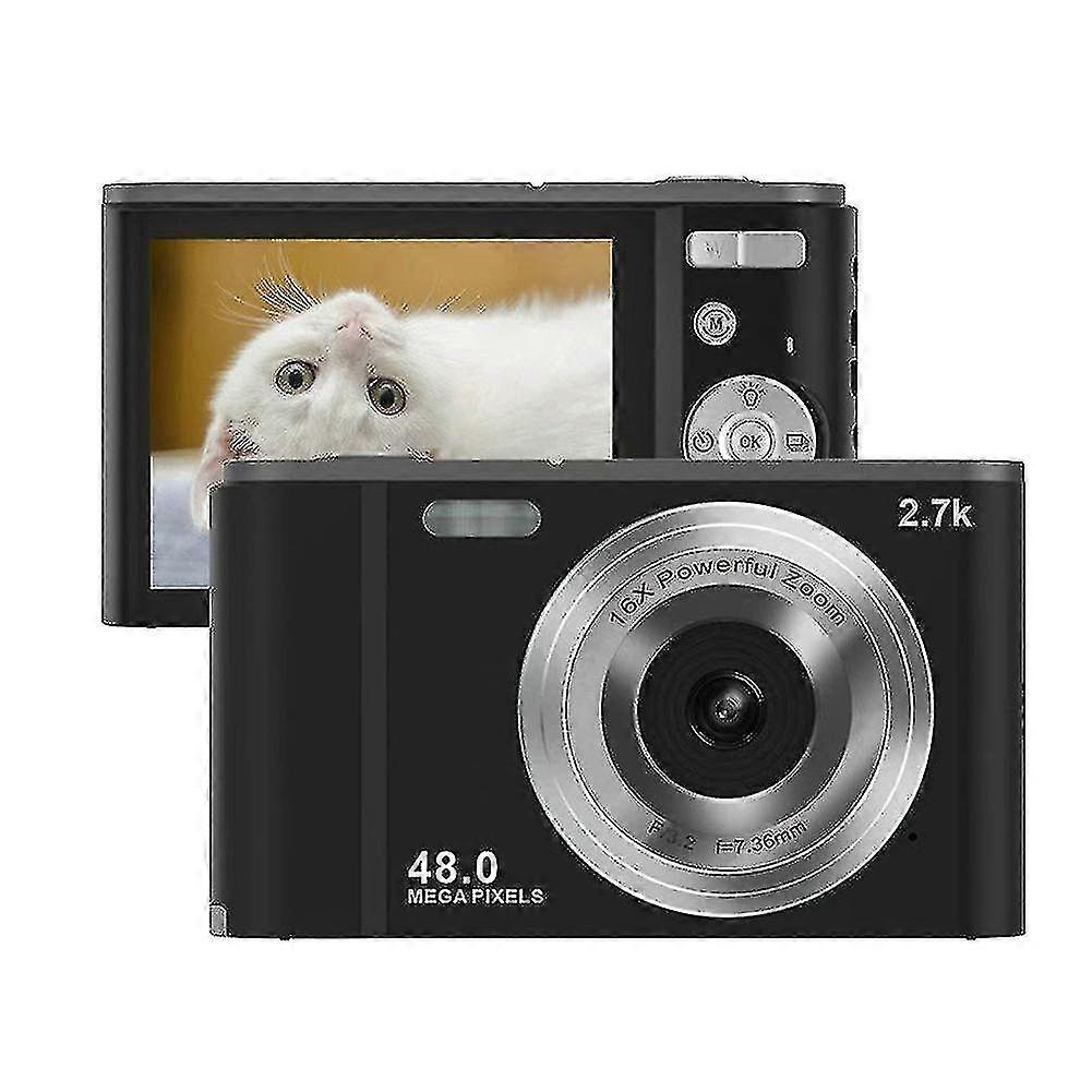 Digital Camera,hd 1080p 48.0 Pixels Vlogging Camera Lcd Screen, Portable Mini Cameras For Students