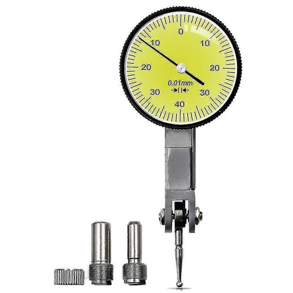 Dial Gauge Test Indicator Precision Metric With Dovetail Rails Mount 0-4 0.01mm Measuring Instrume