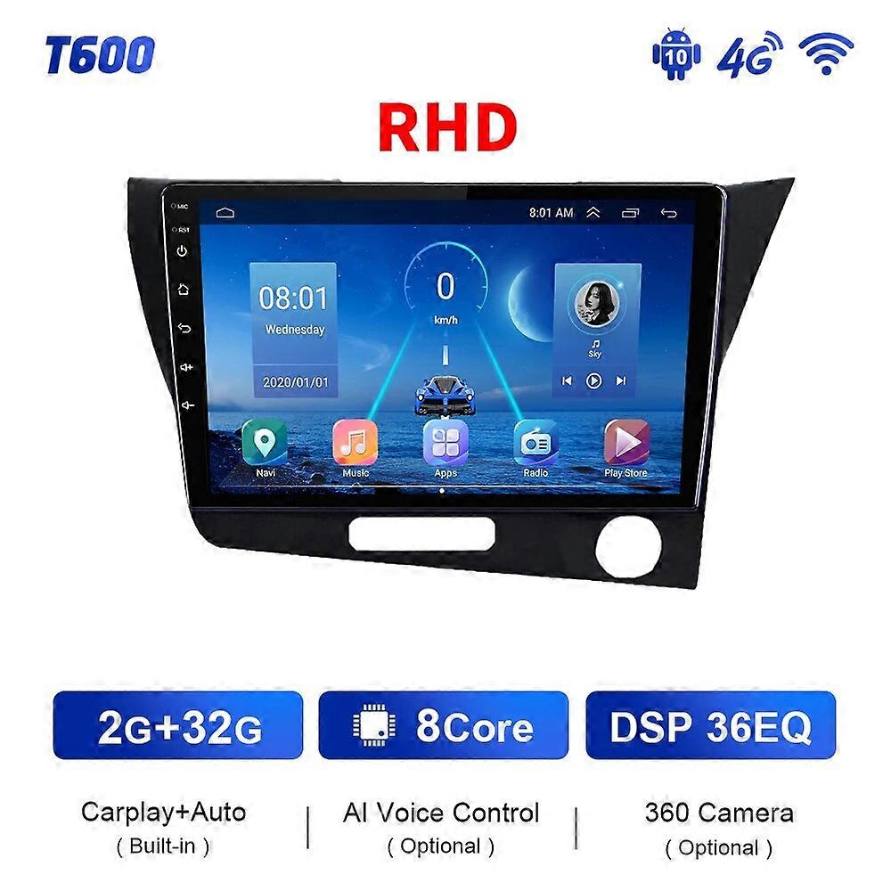 T900 Blu-ray QLED For Honda CRZ CR-Z 2010 - 2016 Car Radio Multimedia Video Player Navigation GPS Android Auto No 2 Din DVD