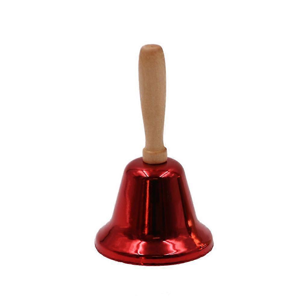 Christmas Hand Call Bell Wooden Handle - Super Loud Solid Hand Call Bell