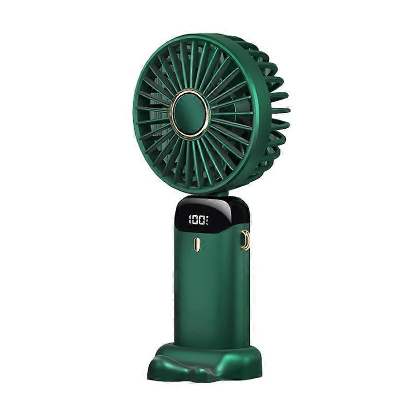 USB handheld fan LED digital display foldable aromatherapy small electric fan