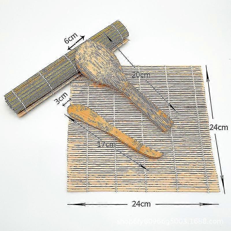 Bamboo Sushi Roll Mat Set For Diy Sushi