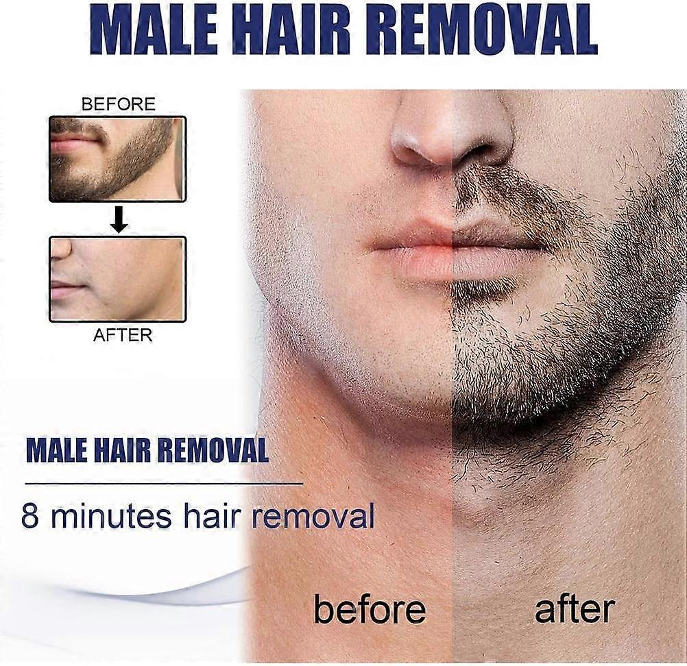 Men's Permanent Hair Beard Removal Cream, Men's Beard Hair Removal ...