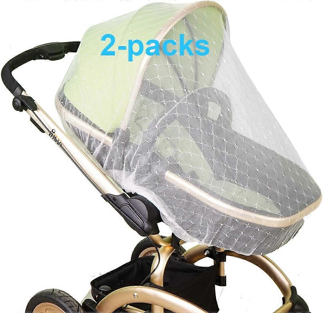 Mosquito Net for Baby Stroller | Bug Net for Infant Carriers Car Seats Cradles, Crib, Pack and Play, Bassinet, Playpen 2pack