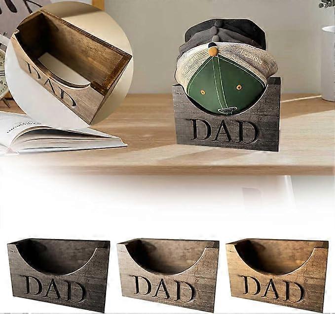 Tilpasset trehatteholderboks -baseballhatteholder, 100% ny