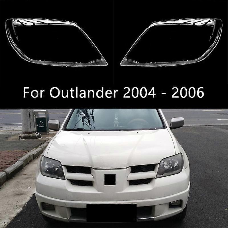 For Mitsubishi Outlander 2004 2005 2006 Headlight Cover Light Shade Headlights Shell Lightshade HeadLight Housing Lens Plexiglass