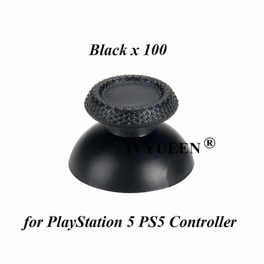 100 st för PlayStation 5 PS5 DualSense Controller Thumbstick 3D Analog Thumb Stick Joystick Caps Grip Spel Tillbehör