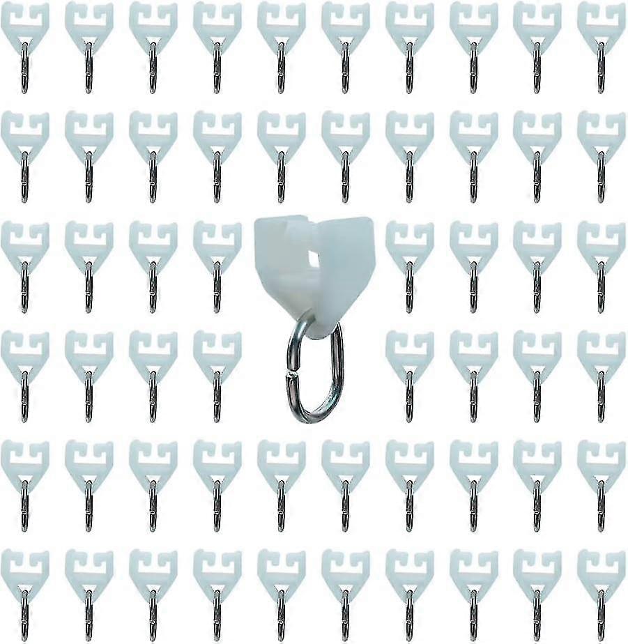 Curtain Rail Gliders, 80 Pcs, Straight/curved Rollers