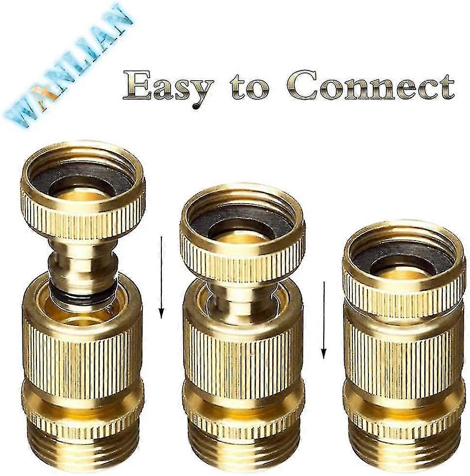 3/4 "pulgadas Quick Connect Sets 3/4" pulgada Solid Brass Ght Tap Adapter Agua