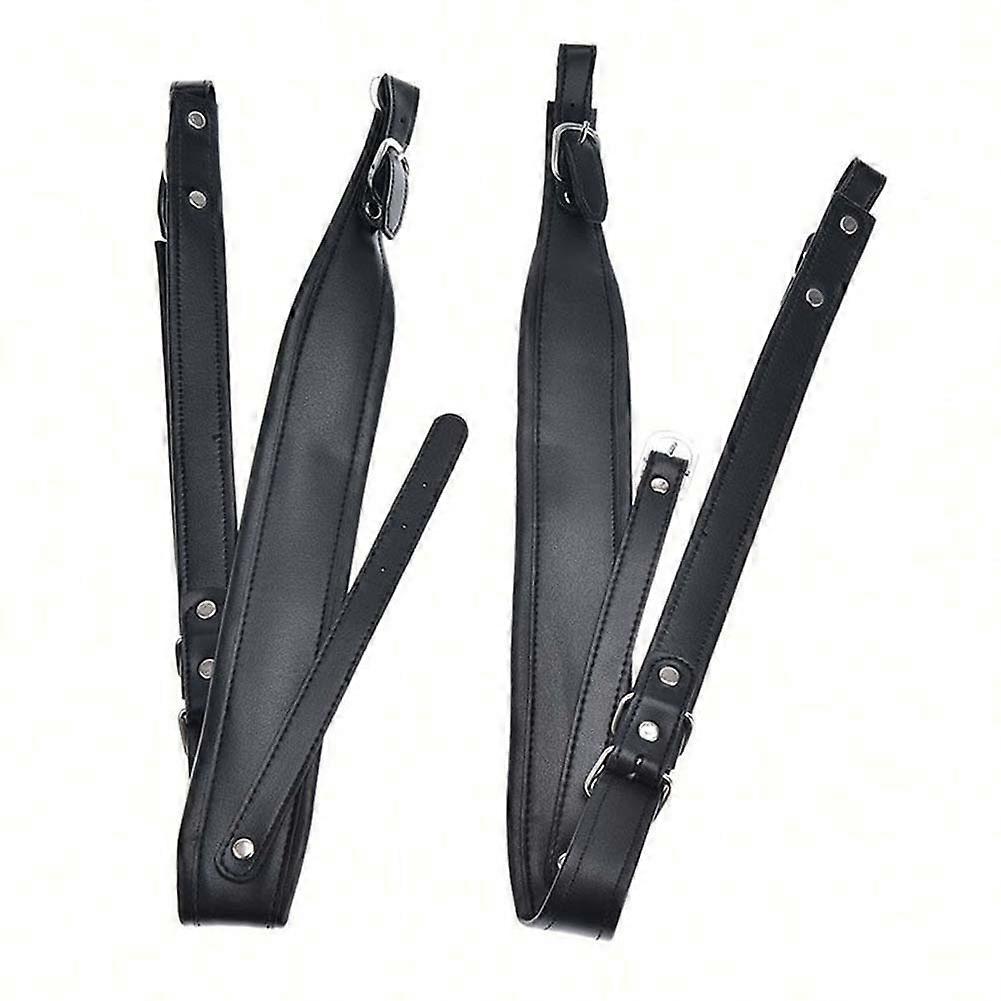 2pcs עור מתכוונן אקורדיון רצועות כתף עמיד למים עבור 16-120 אקורדיון בס