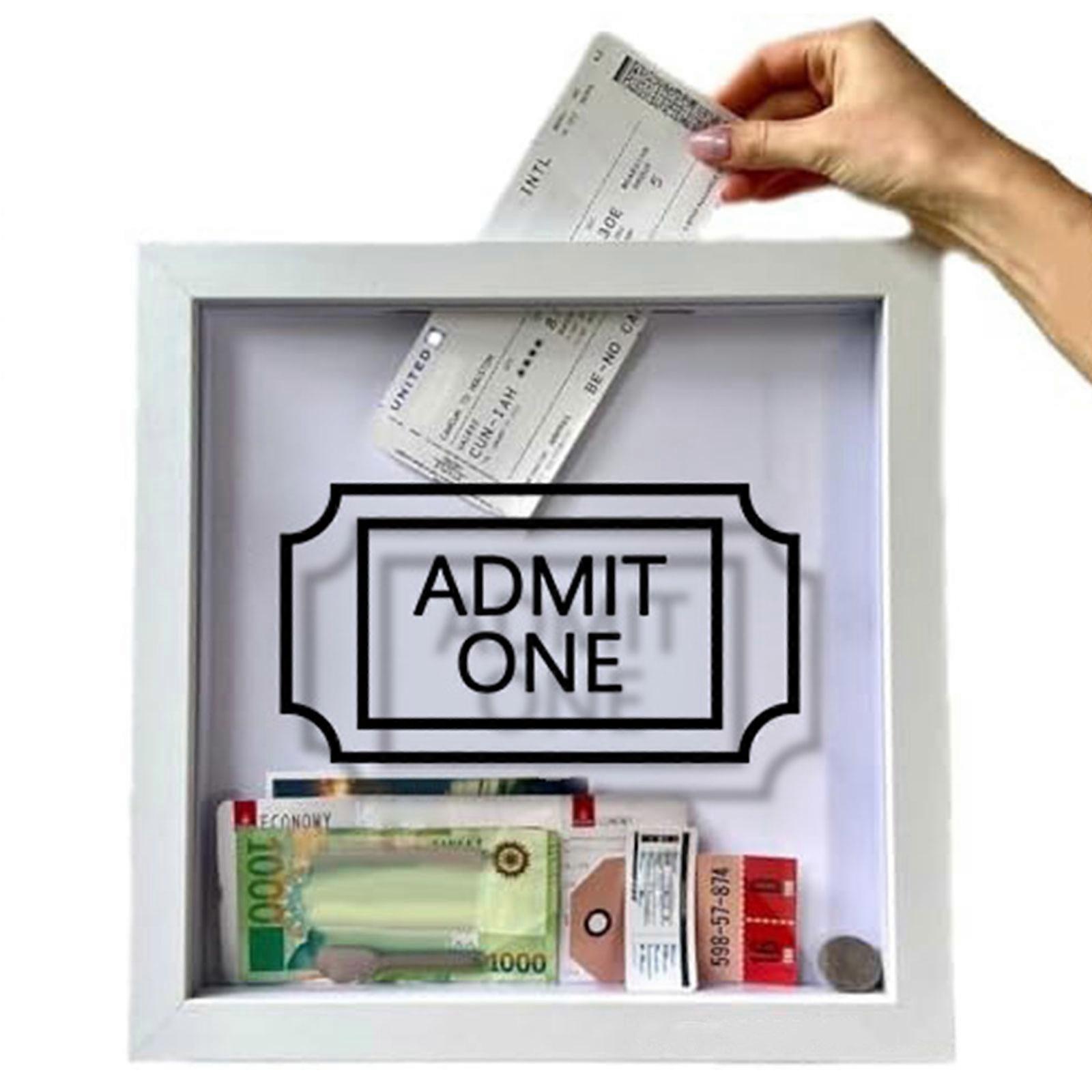 Ticket Collection Box Adventures Memory Box Travel Collection Box, 100% Uusi