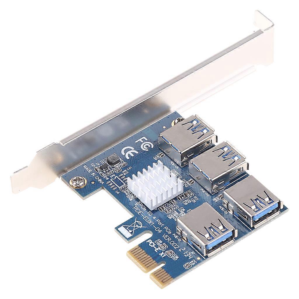 PCI E 1 to 4 slots PCIE Riser Card USB3.0 Multiplier Miner Card Expansion Card