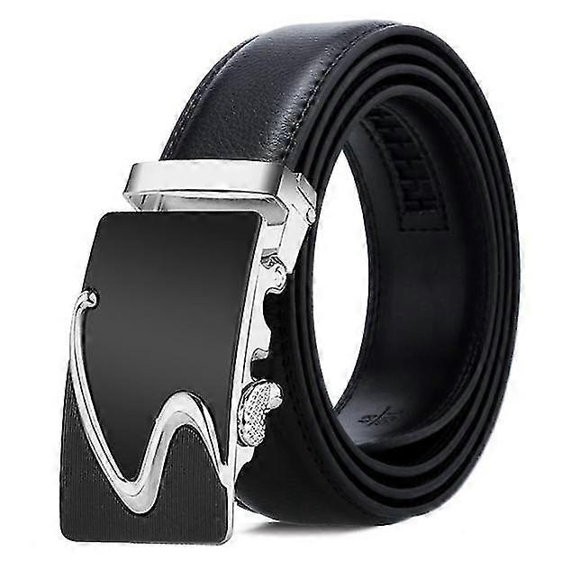 Men's Belt Casual Men's Automatic Buckle Belt Business Soft Leather
