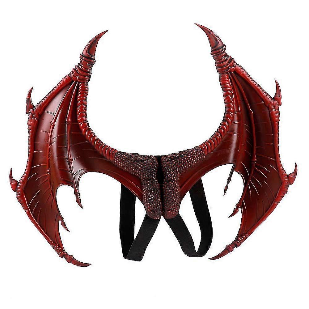 Dragon Bat Wing Halloween Mardi Gras Demon Costume Cosplay Accessory-red