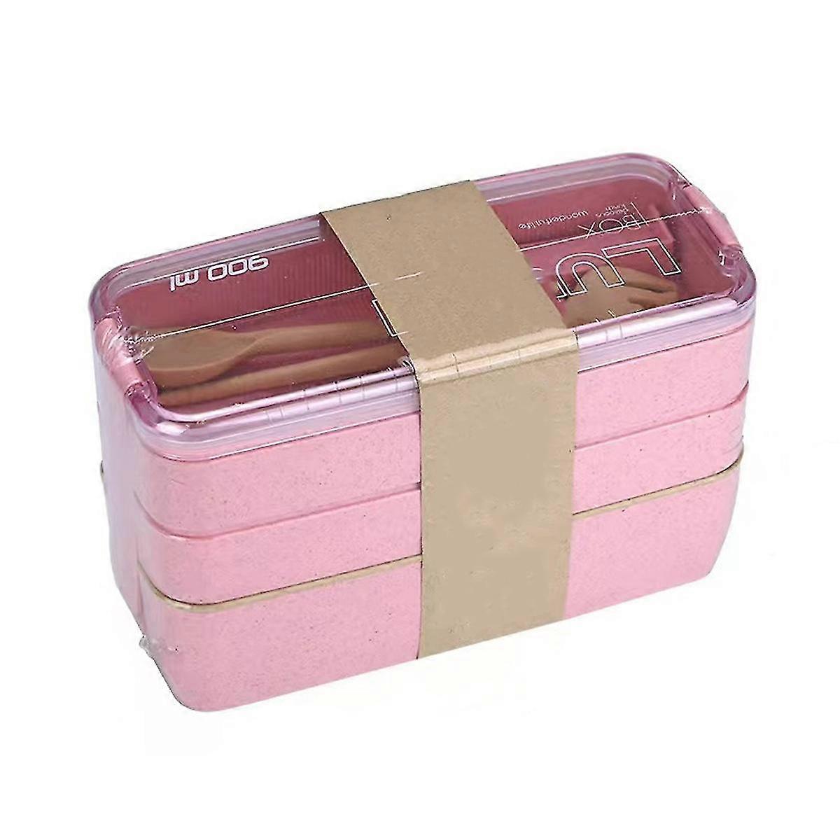 Bento Box For Adults - 3-stackable Containers - Ideal For Work & On-the-go