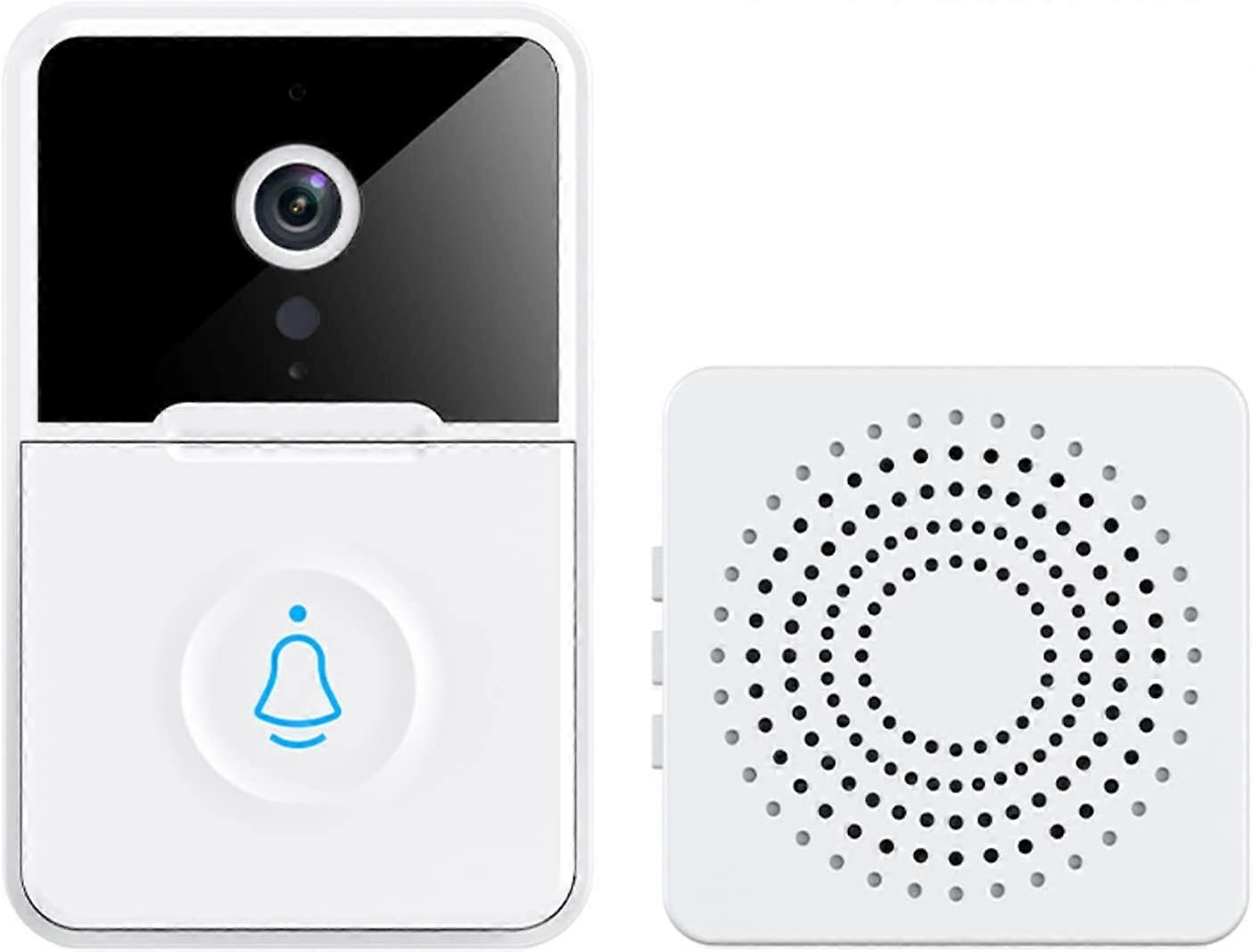 Smart Wireless Visual Ring Doorbell, APP Control Remote Intelligent Video Doorbell with Home Intercom
