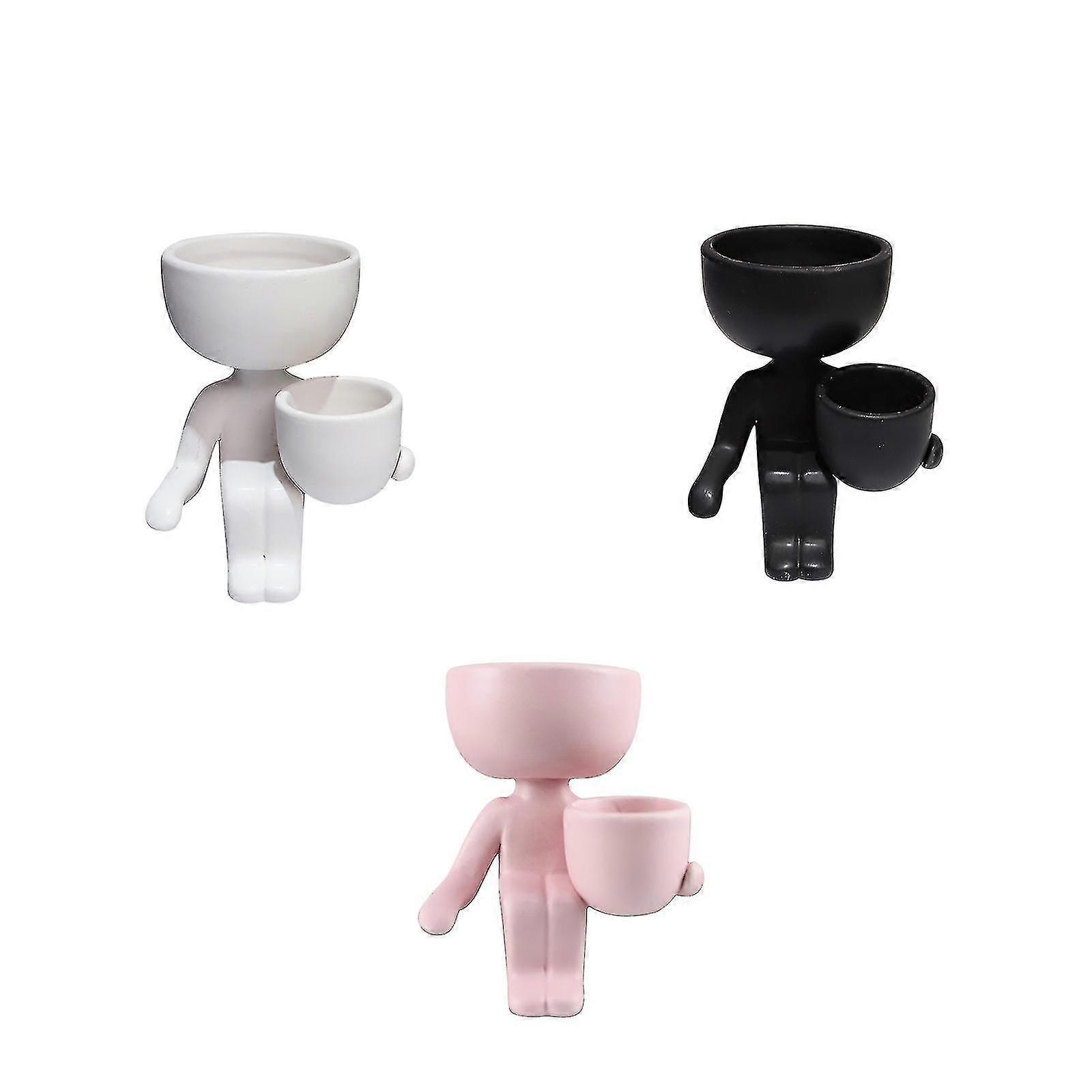 Humanoid Ceramic Flower Pot Creative Flower Pot Ceramic Crafts