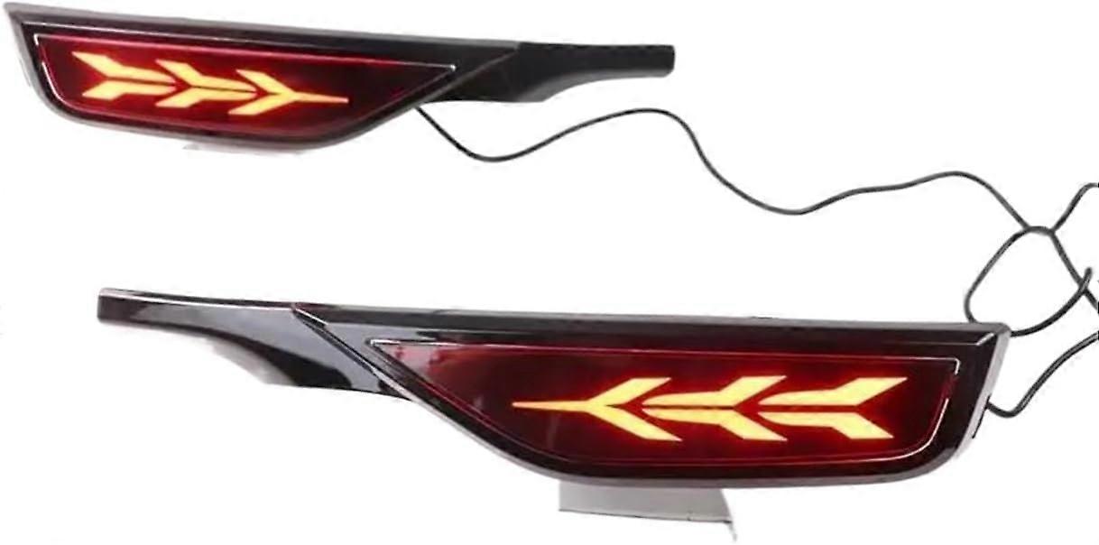 Car Tail lights Rear Fog Lamp Car LED Taillight For Fit For Jazz 2018 2019 12V Rear Bumper Light Brake Light Dynamic Turn Signal Reflector Rear Lamp (