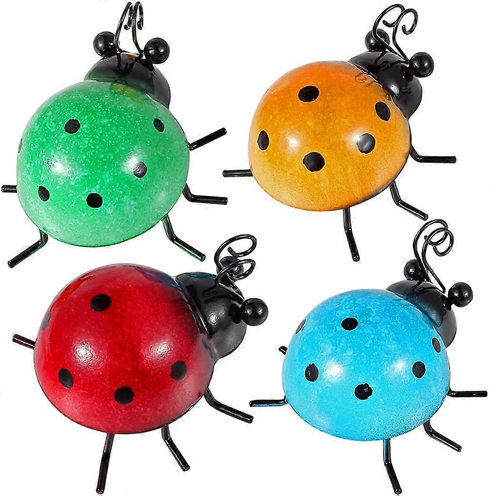 4 Pcs Ladybug Wall Decoration