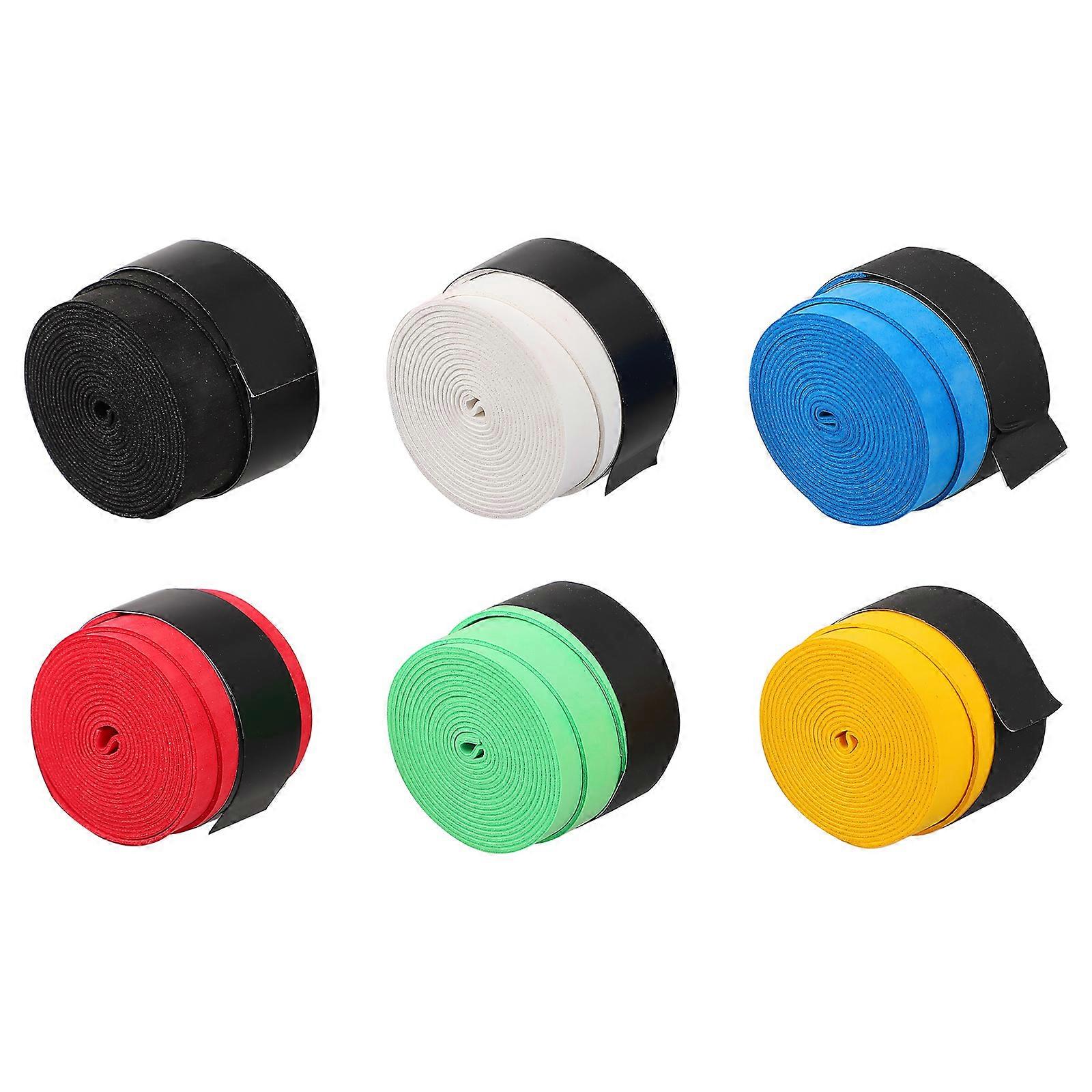 6 Pcs Racquetball Racquet Tennis Racket Grip Tape Tennis Racquet Handle Tape Tennis Racket Sweatbands