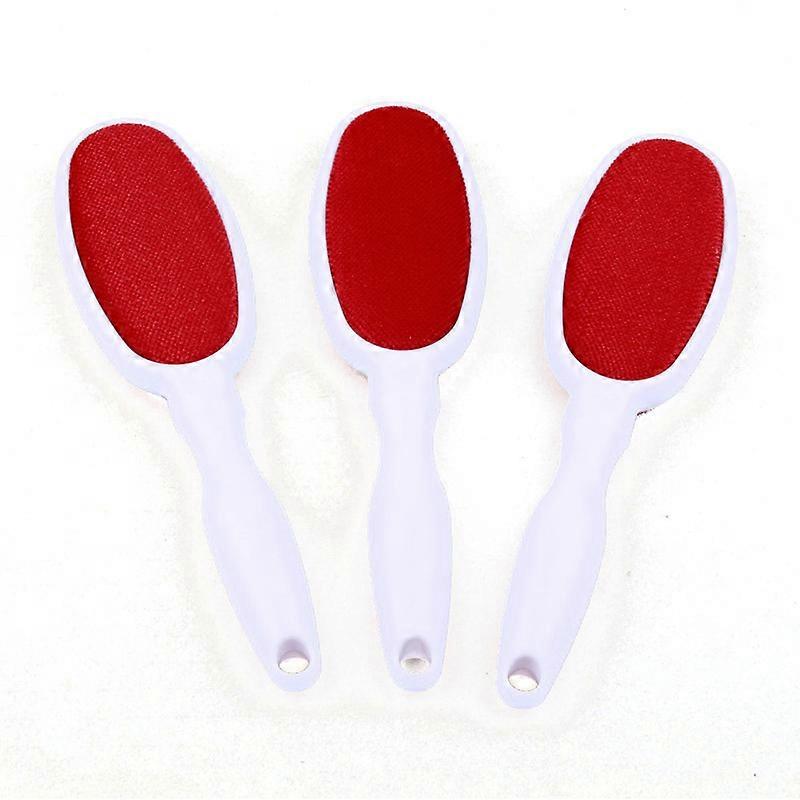 Lint Brush Portable Reusable Double Sided Magic Velvet Lint Remover3Pcs, White)