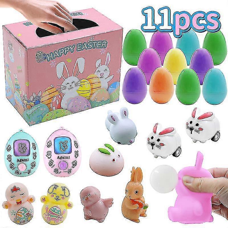 Easter Egg Toy Set Children's Party Toys Diy Open Plastic Egg Simulation Egg Rabbit