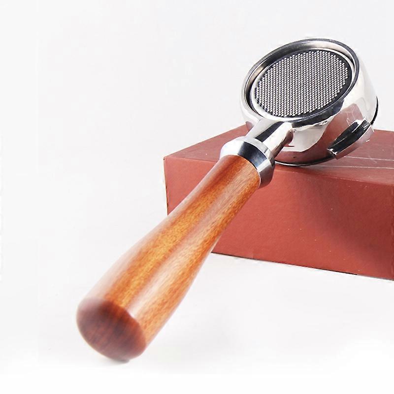 58MM Modified Filter Coffee Machine Handle Stainless Steel Bottomless Solid Wood for Aibo E61 Handle Portafilter