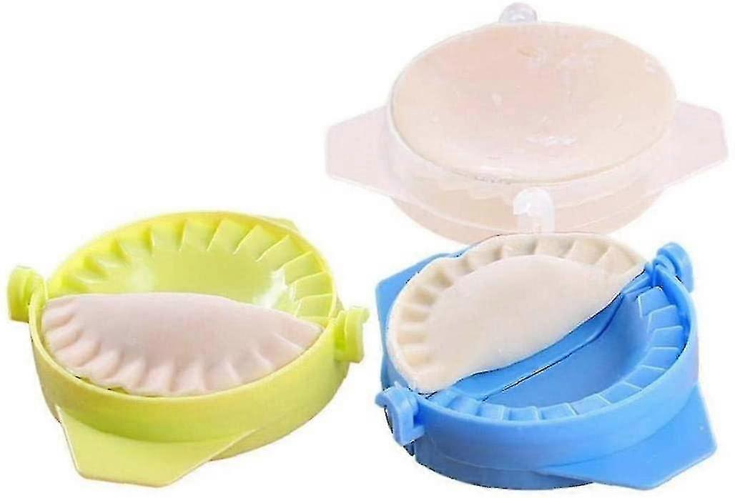 3 Pieces Plastic Dumpling Maker, Jiaozi Maker Multicolor Dough Mold Dough Press