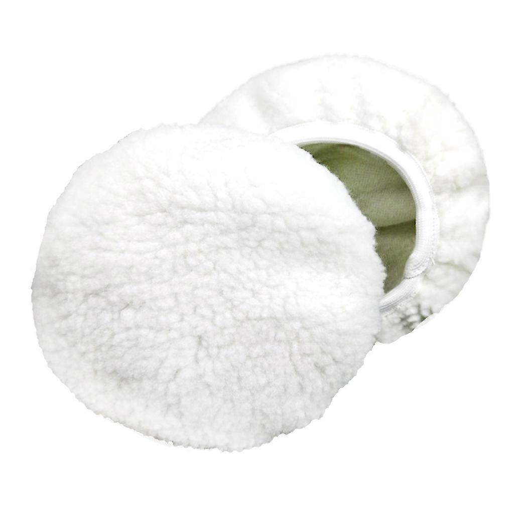 2Pcs 9-10» στιλβώνοντας καπό Faux μαλλί ινών αυτοκίνητο αποτρίχωση δίσκου καπό