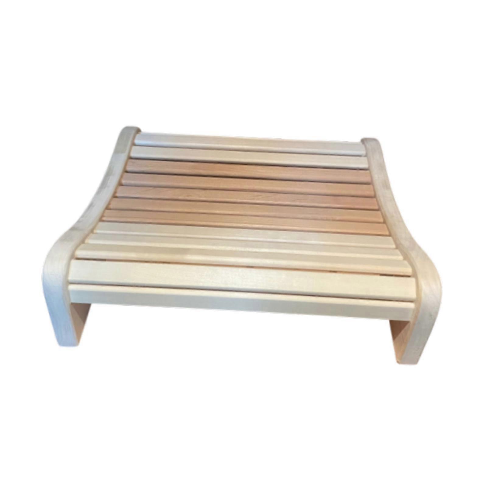 مسند رأس خشبي ساونا دعم خشبي مريح للحمام الداخلي للنساء والرجال