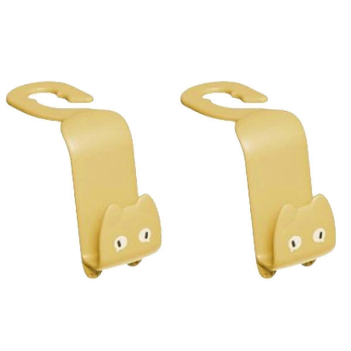 Cute Cartoon Car Seat Backrest Hidden Multi-Functional Hook Car Rear Seat Detachable Headrest Small