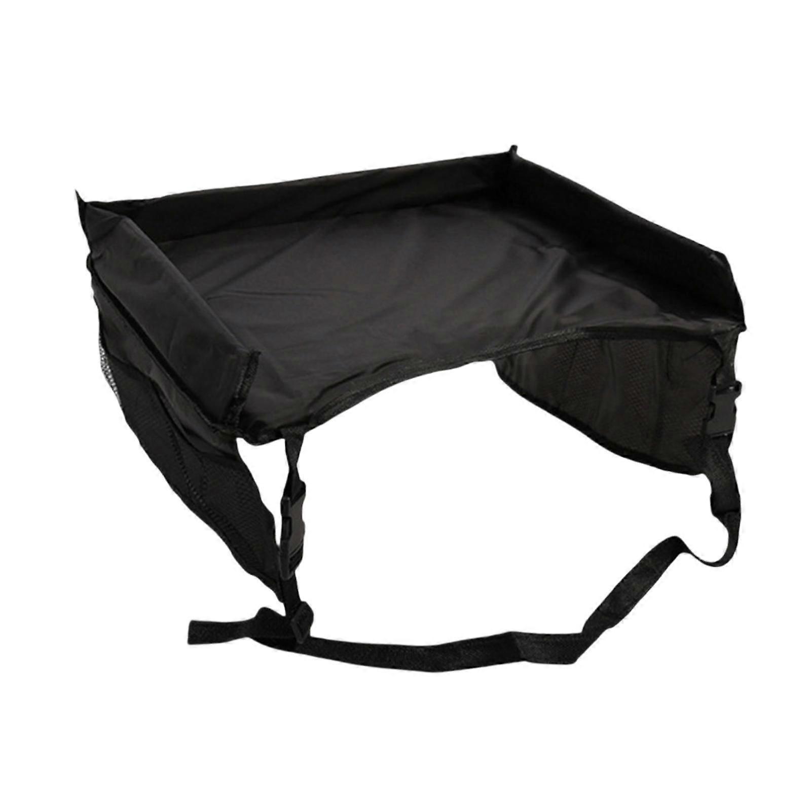 מגש שולחן נסיעות לתינוקות מגש ברכיים נייד קל משקל לרכב מטוס נסיעות שחור