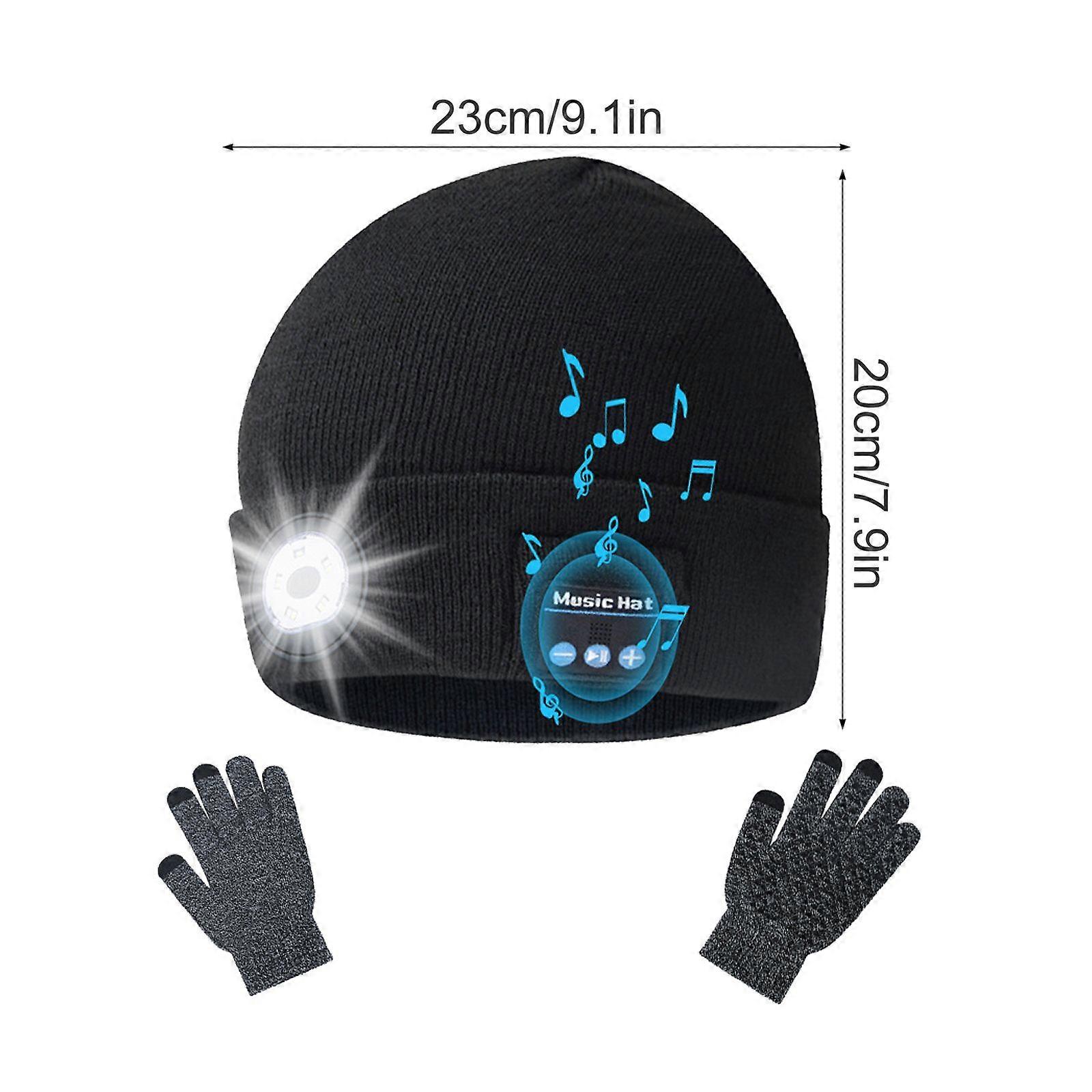 Thermal Products Wireless Headphones Christmas Stocking Stuffer Removable And Washable Unique With Gloves Knitted Hat