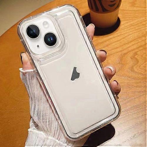 For iPhone 15 Airbag Transparent TPU Phone Case