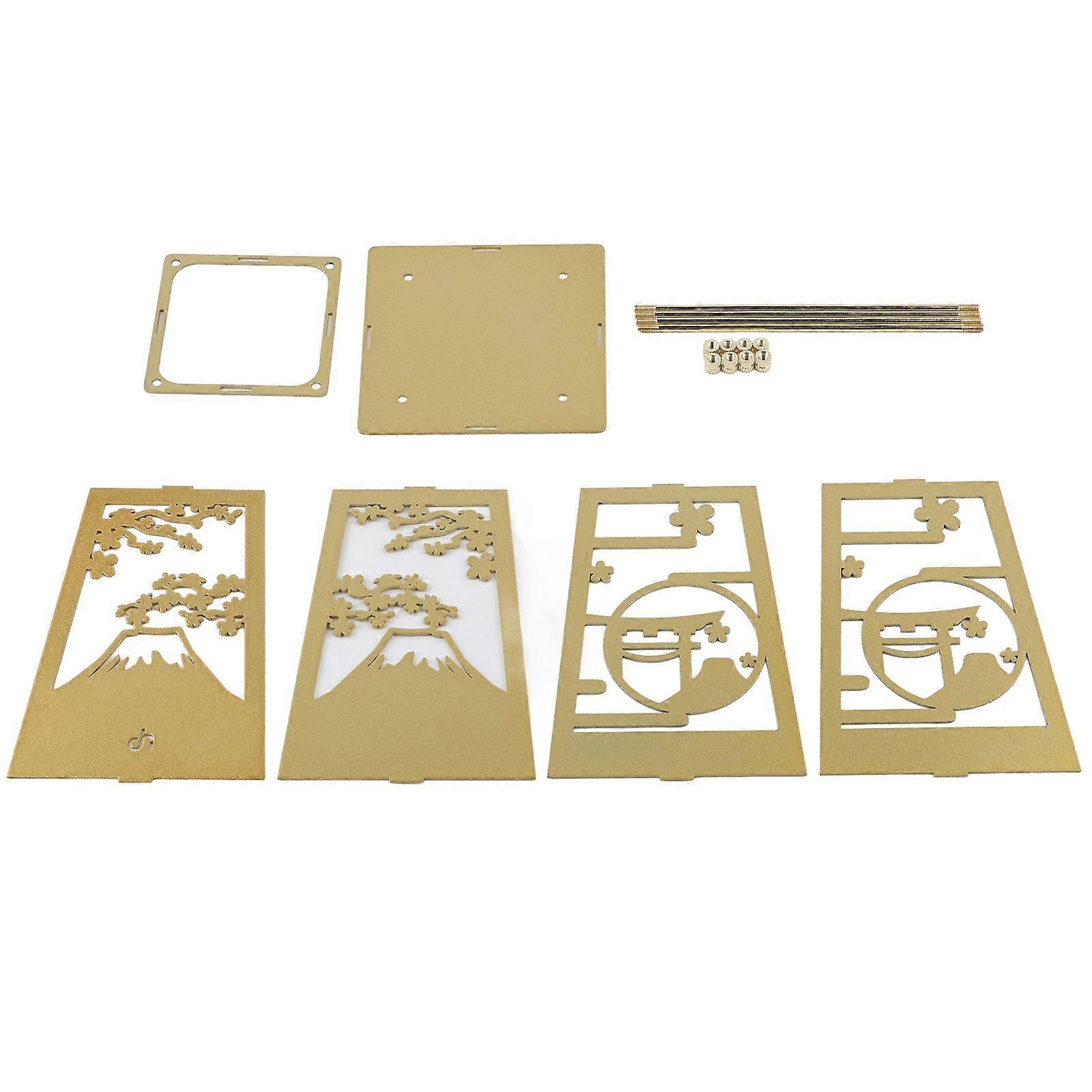 Metal Pen Holder Multi Function Easy Assembly Fine Lustre Surface Electroplating Sturdy Durable Gold Pen Holder