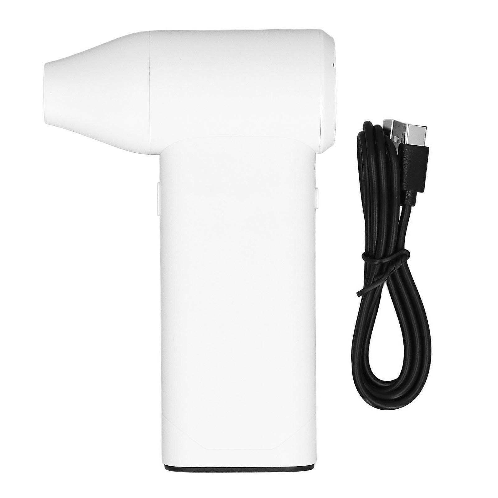 Soffiatore a secco a getto 130000 giri/min Multifunzione Regolazione continua della velocità Spolverino d'aria senza fili ricaricabile per auto PC Tastiere Pulizia Bianco