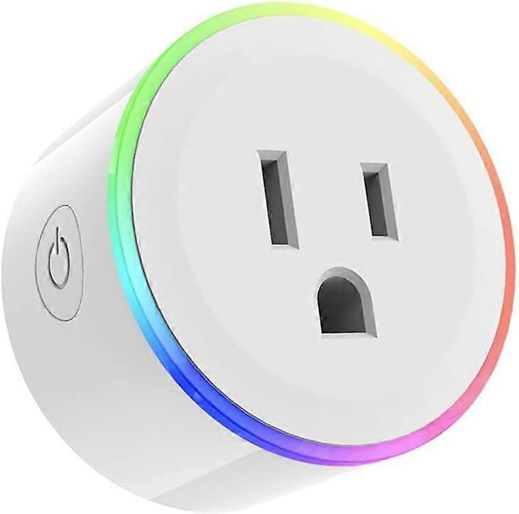 Smart Plug with RGB Dimmable LED Light Support Alexa Echo Google Assistant Voice