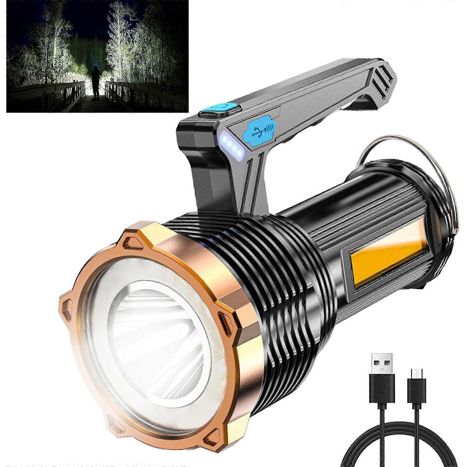 Lampe de travail LED portable à 8 cœurs, Lumens élevés, super lumineux, rechargeable par USB