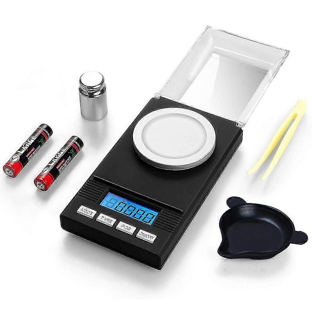 Digital Milligram Poet Scales 0.001g X 50g, Electronic Weighing Scales For Jewelry Reload And Kitchen, Mini Gram Scale With Calibration Weight
