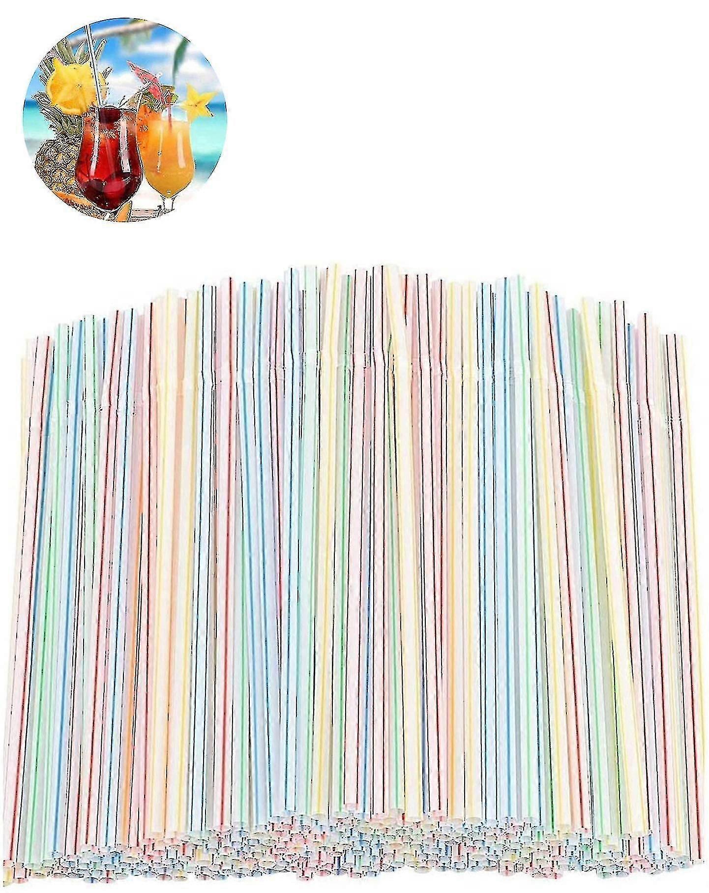Plastic Straws - Flexible Plastic Drinking Straws For Home,bar,parties
