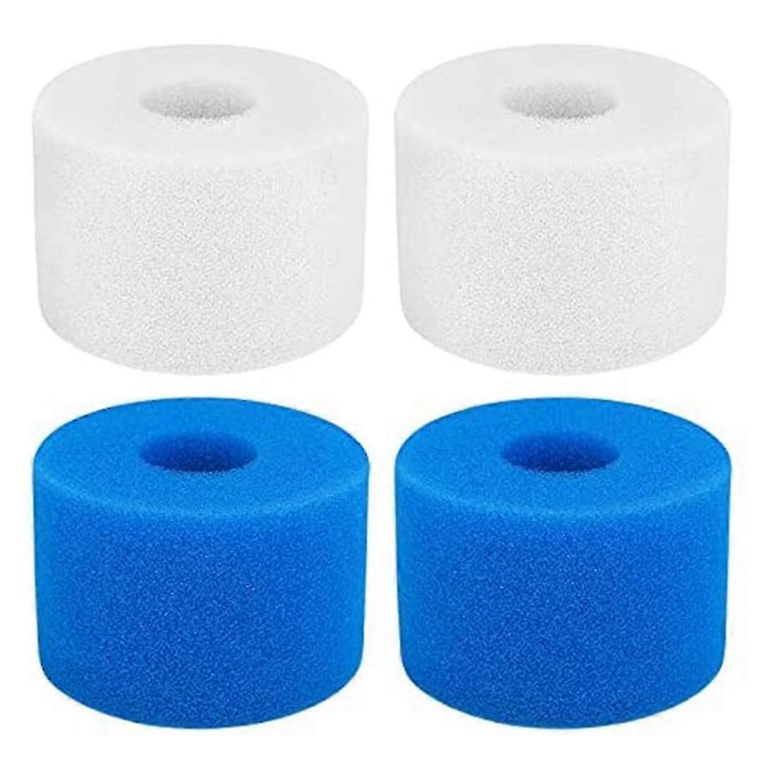4 Pieces Swimming Pool Filter Foam Cartridge,type S1 Reusable